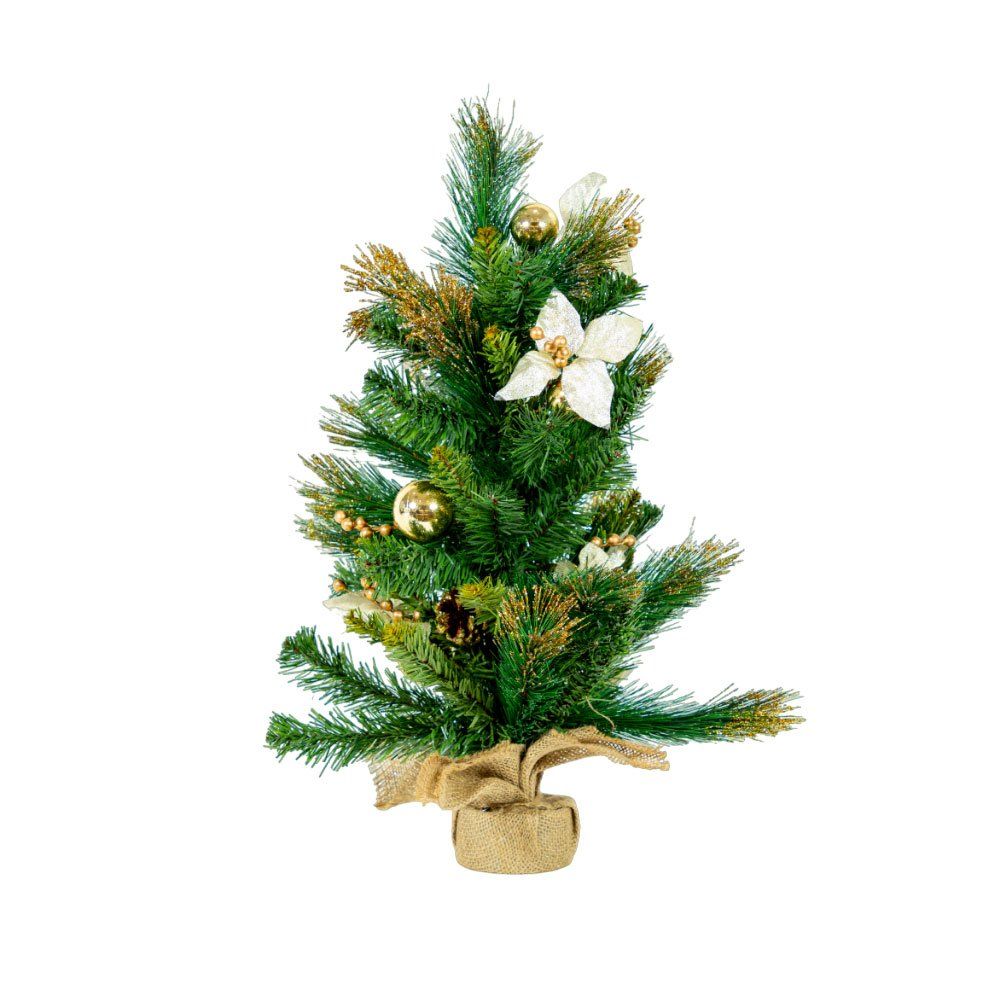 Cây Thông Mini 3 Loại Lá Cước Lăn Sơn Có Trang Trí Giáng  Sinh  60cm | Index Living Mall | Nhập Khẩu Thái Lan