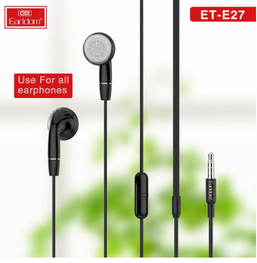 Tai Nghe Chống Ồn Kiểu Dáng Nhét Tai in ear Nghe Nhạc Cực Hay Âm Thanh Siêu Ấm Cho Điện Thoại Máy Tính Laptop Jack Cắm 3.5mm - Hàng chính hãng