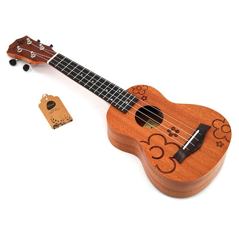 Đàn Ukulele 4 Dây Gỗ 21 Inch Cho Người Mới Bắt Đầu