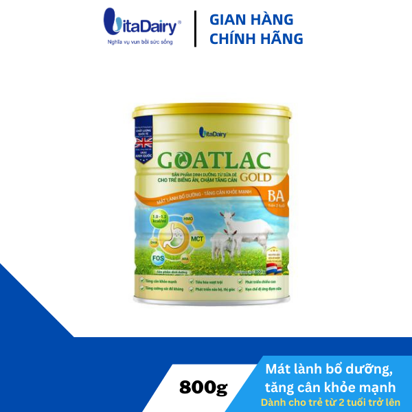 Sữa Dê Goatlac Gold BA 800g