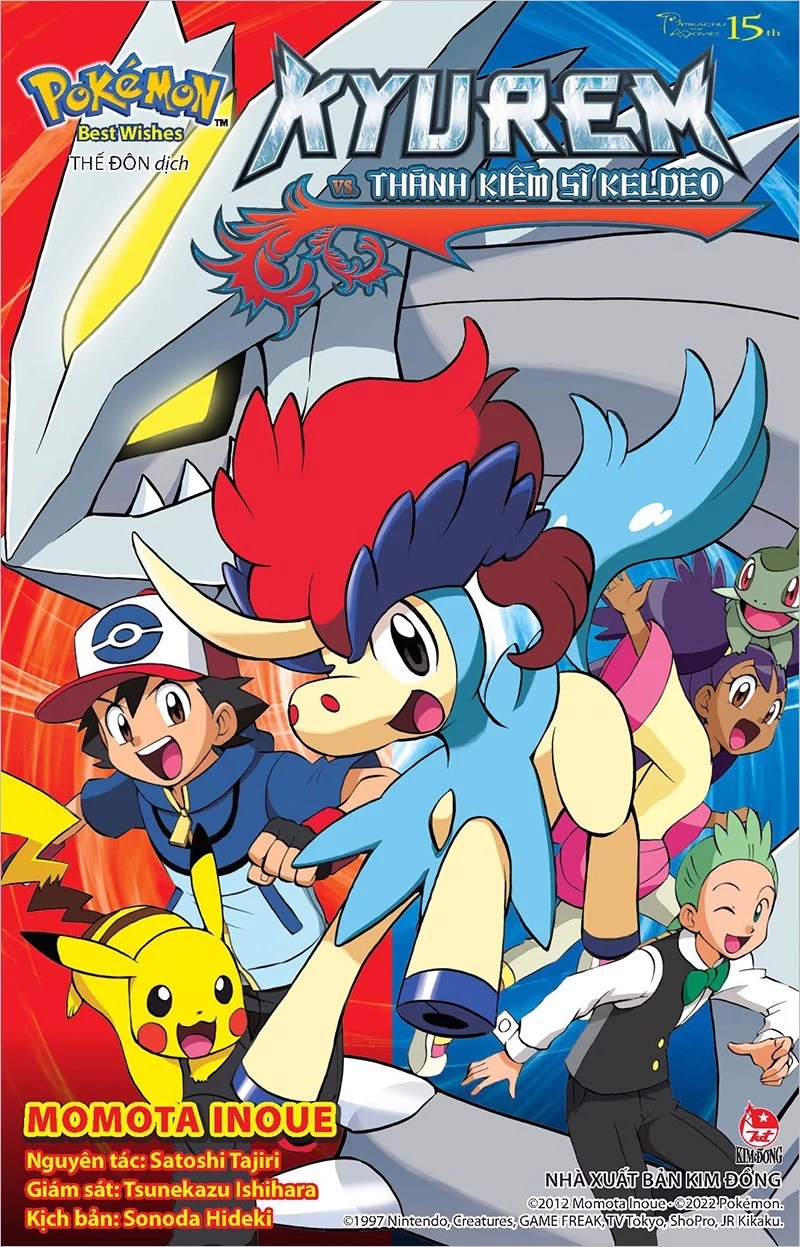 Sách - Pokemon Best Wishes: Kyurem Vs.Thánh kiếm sĩ Keldeo