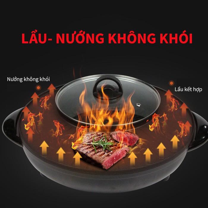 Nồi Lẩu Nướng BBQ Hàn Quốc 2 in 1, Siêu Tiện Dụng -GD180