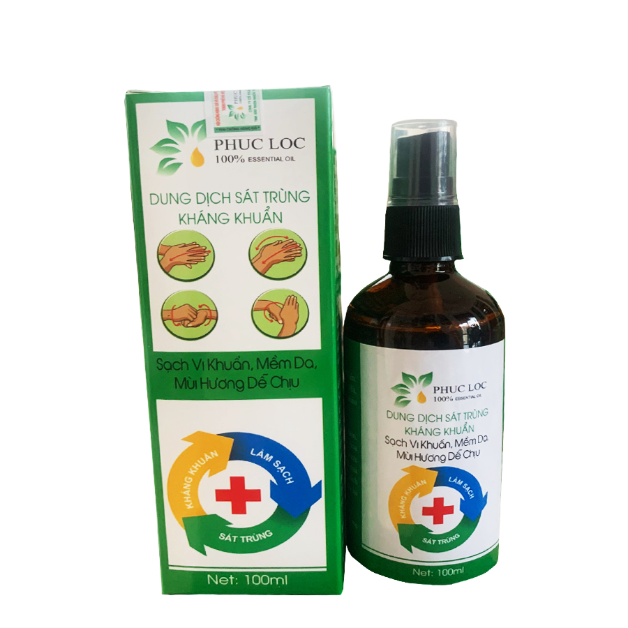 Tinh Dầu Rửa Tay Khô Sát Khuẩn Cầm Tay Dùng Cho Bà Bầu 100ml