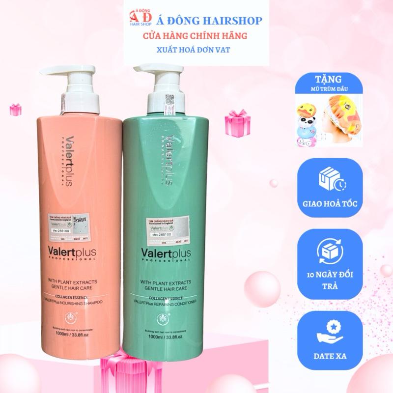 [+Tặng mũ trùm] Dầu gội xả nước hoa VALERT Plus giảm rụng kích mọc tóc giúp tóc suôn mượt