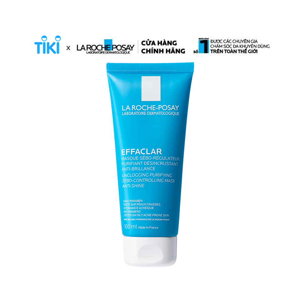 Mặt nạ bùn làm sạch sâu, giảm mụn & giảm bóng nhờn La Roche-Posay Effaclar Sebo-Controlling Mask
