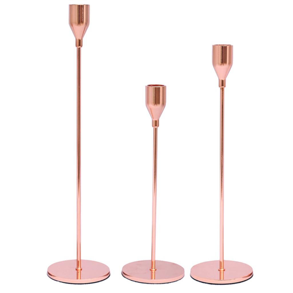 Metal Candlestick Tealight Holders Pillar Candelabra for Wedding Party Decor
