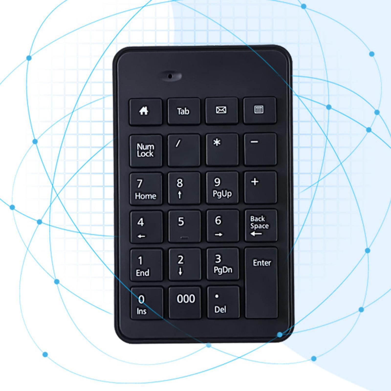 Non Slip Wireless Numeric Keypad 23Key Accountant Financial for Computer PC