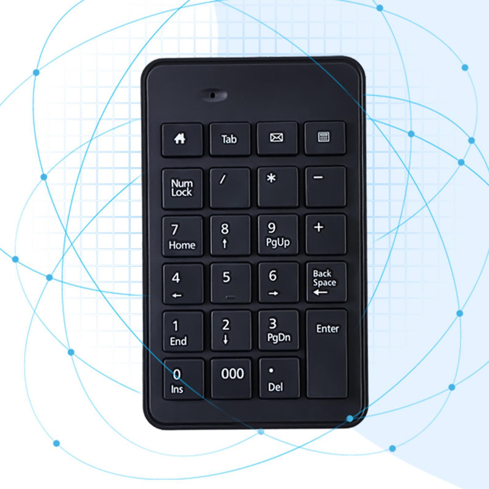 Mini Keyboard 23Key Financial Number Pad Wireless Numeric Keypad for Desktop Notebook