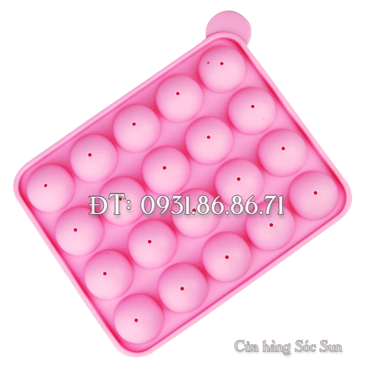Khuôn silicon mochi nước 20 hình tròn – Mã số 1029