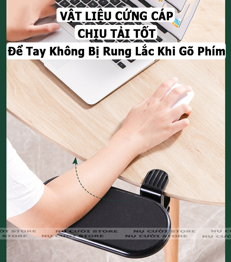 Lót Tay Chơi Game; Kệ Kê Cổ Tay Mở Rộng Bàn Làm Việc; Đỡ Cánh Tay Bàn Phím Văn Phòng; Bàn Làm Nail Tay Kẹp Cạnh Bàn