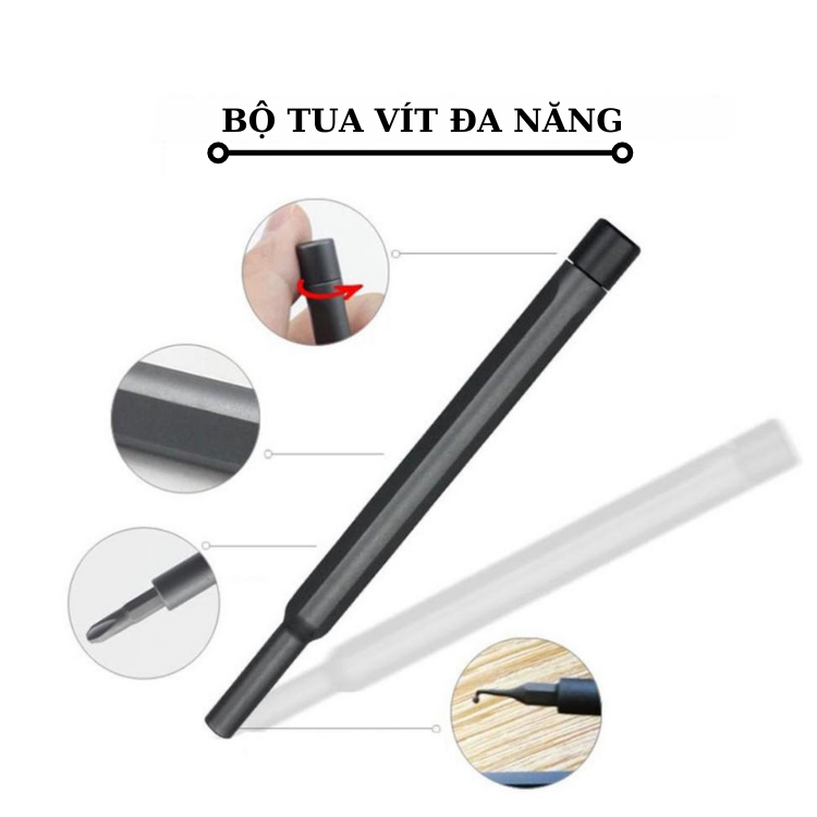 Bộ Tua Vít 24 Mũi Từ Tính Dùng Sửa Chữa Điện Thoại, Máy Tính, Mắt Kính, Linh Kiện Điện Tử