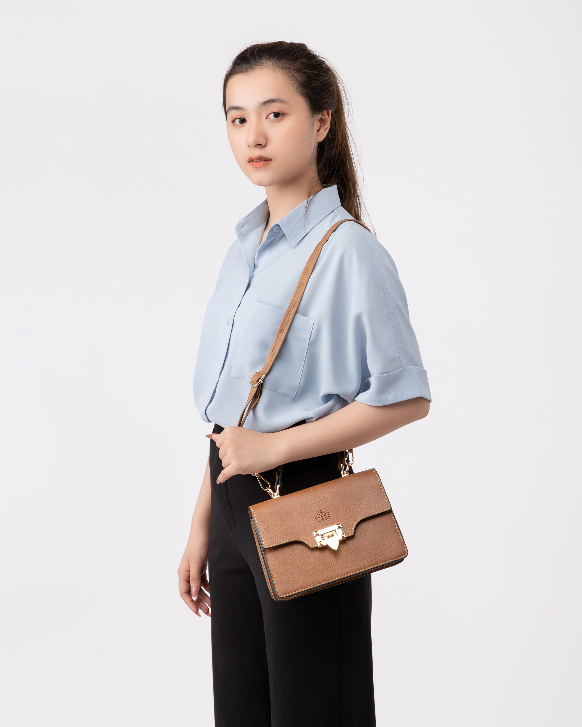 Túi Lata ( Thời trang nữ đi chơi size 21 - Túi đeo chéo nữ HN89 )
