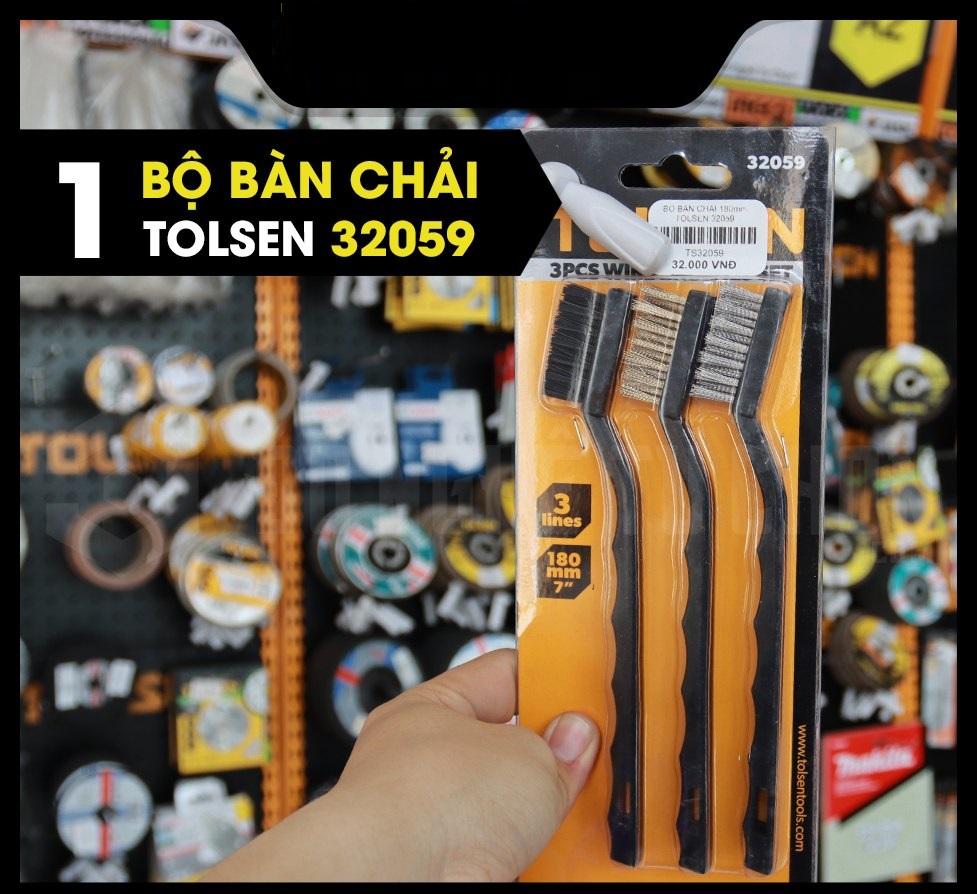 BỘ BÀN CHẢI 180mm TOLSEN 32059 - HÀNG CHÍNH HÃNG