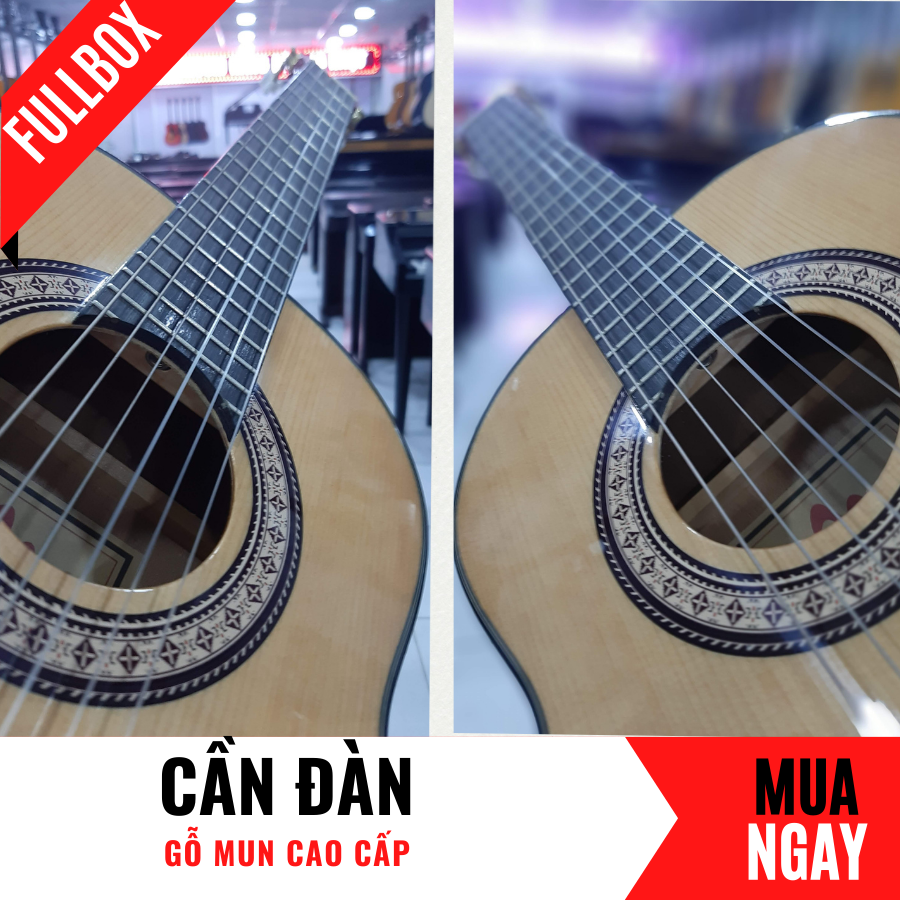 Đàn Guitar Classic C42 Cổ Điển Bằng Gỗ Thông Cao Cấp + Phụ Kiện (Size 1/2)