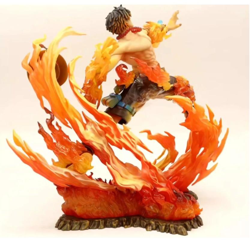 Mô hình One Piece - Mô hình Ace hỏa quyền màu lửa tươi 21cm