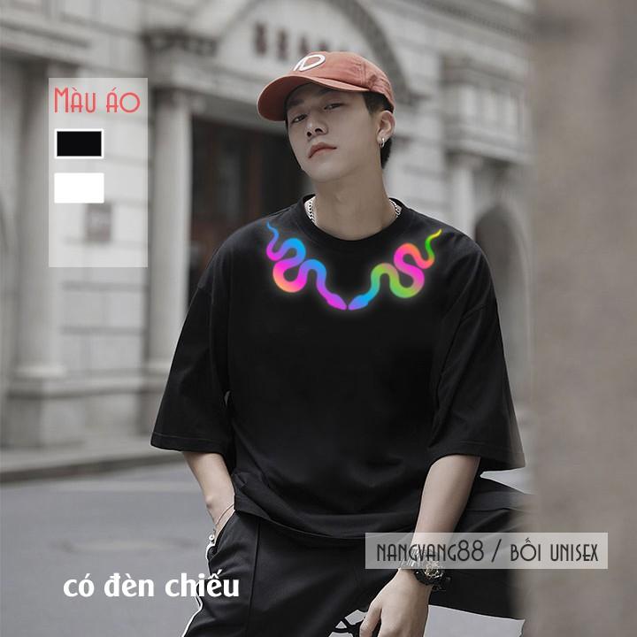 Mẫu Áo Thun Phản Quang 7 màu Tay Lỡ Hot