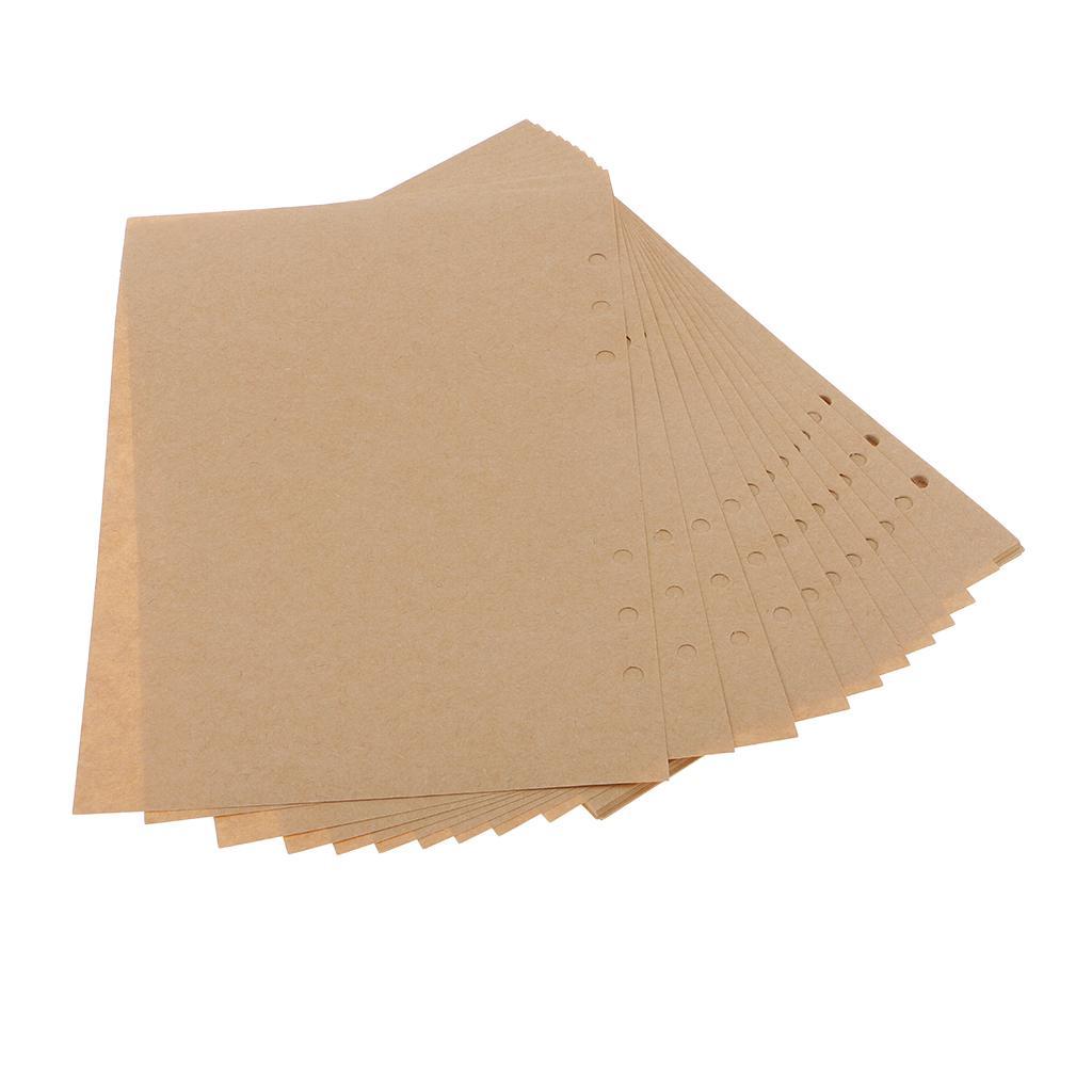 40 Sheets A5/A6 6 Holes Binder Diary Notebook Planner Loose Leaf Filler Inner Refill Paper for Office School Stationery