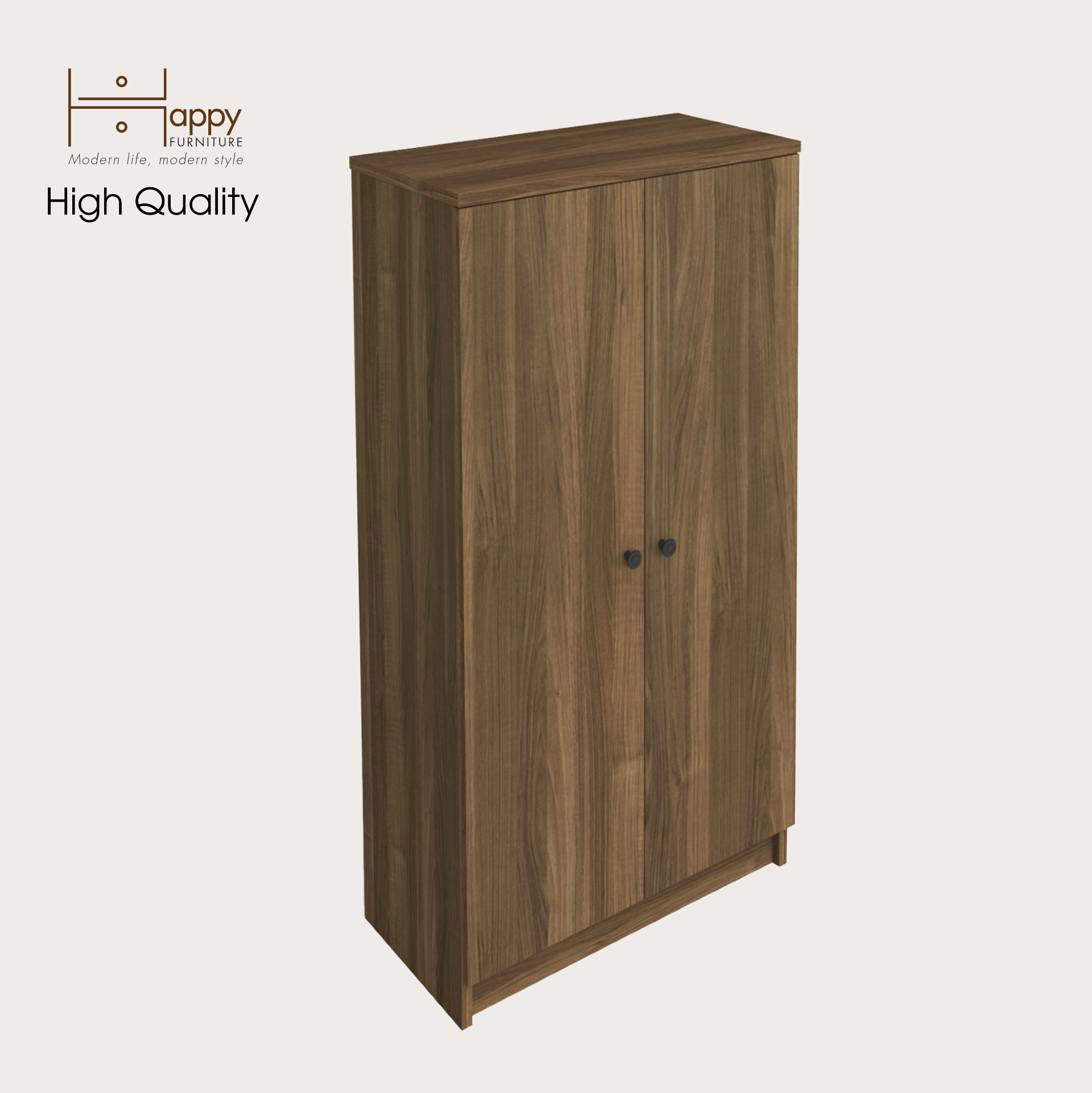 [Happy Home Furniture] CATY, kệ sách 3 tầng - 2 cửa mở,  60cm x 30cm x 109cm (DxRxC), KSA_003
