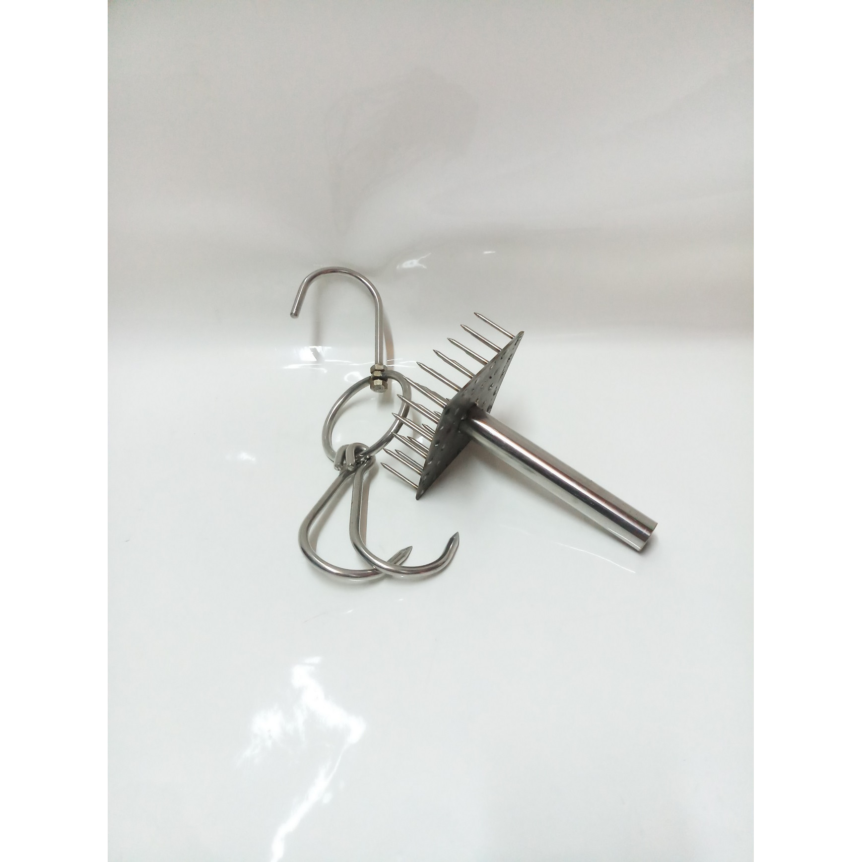 COMBO 1 MÓC THỊT HEO,GÀ,VỊT DÀY 7LY+ 1 XÂM DA INOX ĐẠI CAO CẤP.