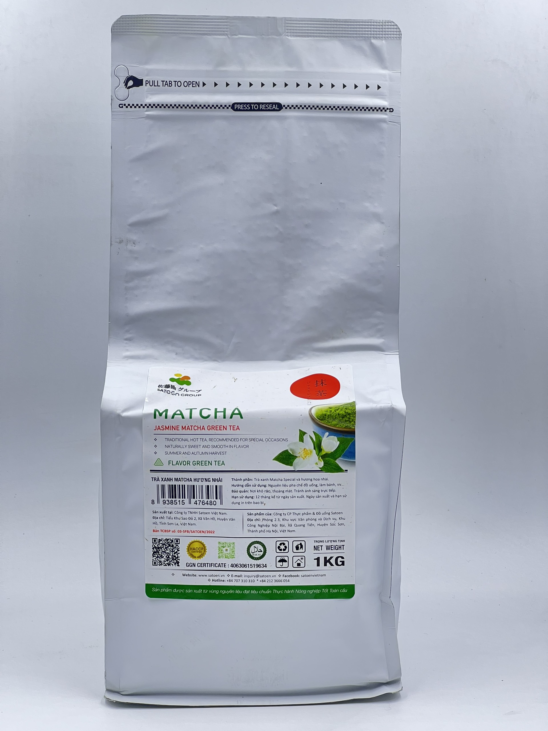 Trà xanh SATOEN Matcha Hương Nhài 1KG