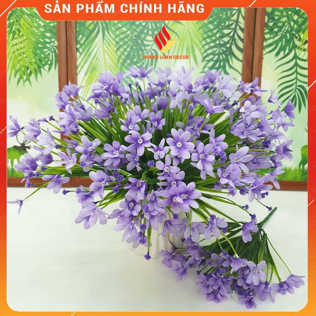 Hoa giả - Cỏ thủy tiên đẹp - Lọ gốm Bát Tràng decor trang trí chụp ảnh nghệ thuật