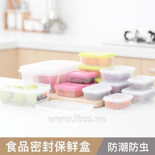 Set 3 hộp nhựa nắp dẻo 300ml Fitin Pack