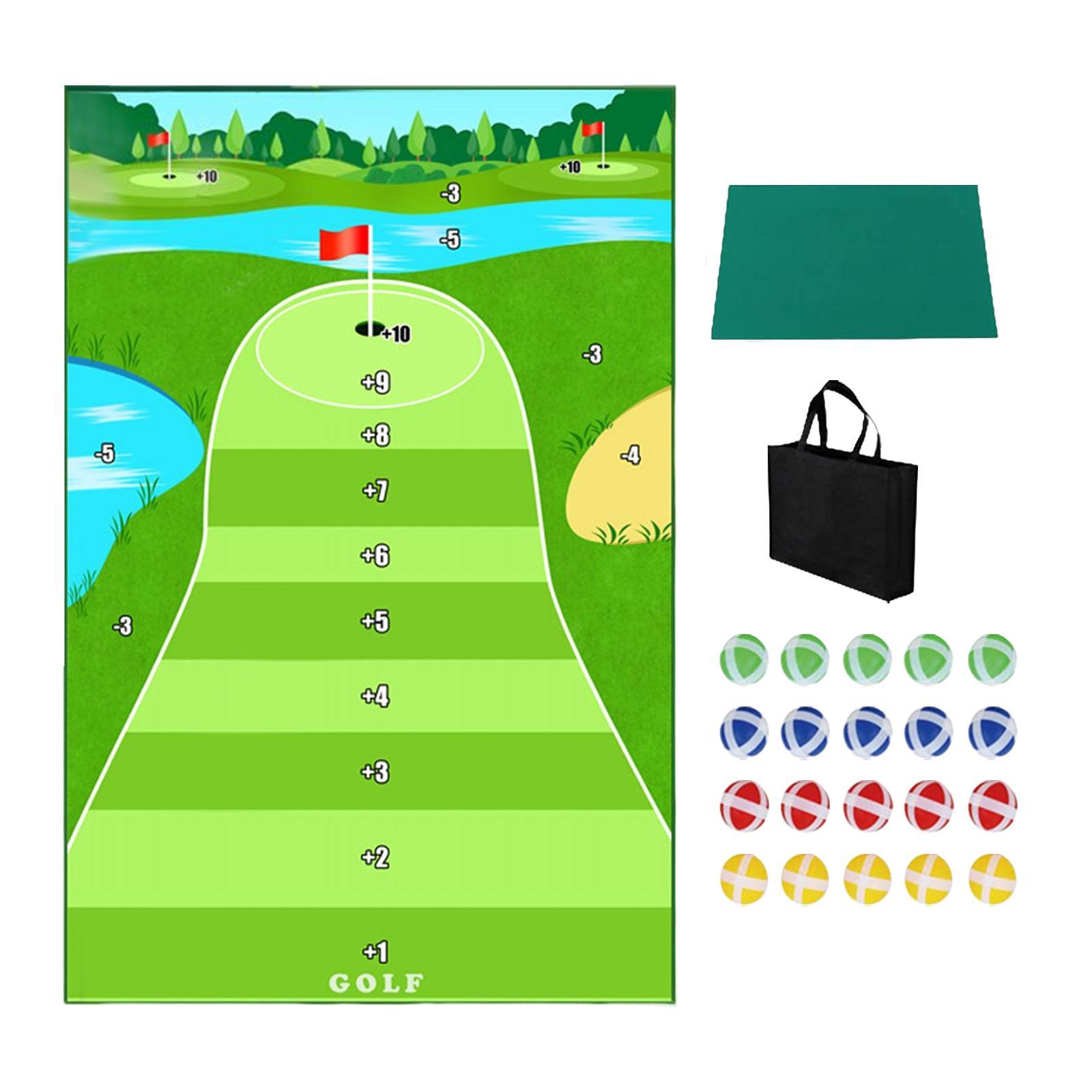 Golf Hitting Mat Cushion Durable Improve Golf Skills Training Swing Trainer Golf Game Set for Office Home
