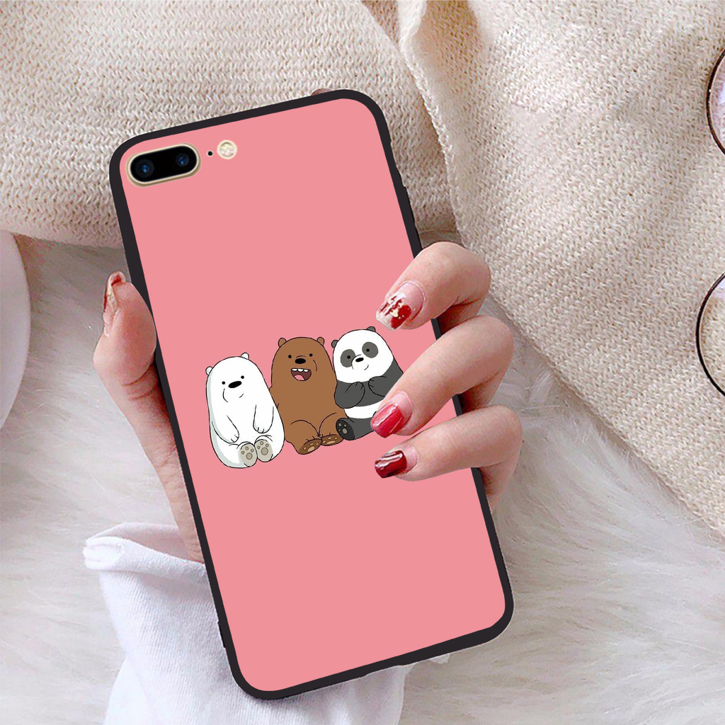 Ốp lưng dành cho iPhone 7 Plus viền dẻo TPU bộ sưu tập Chúng ta là gấu - Hàng chính hãng