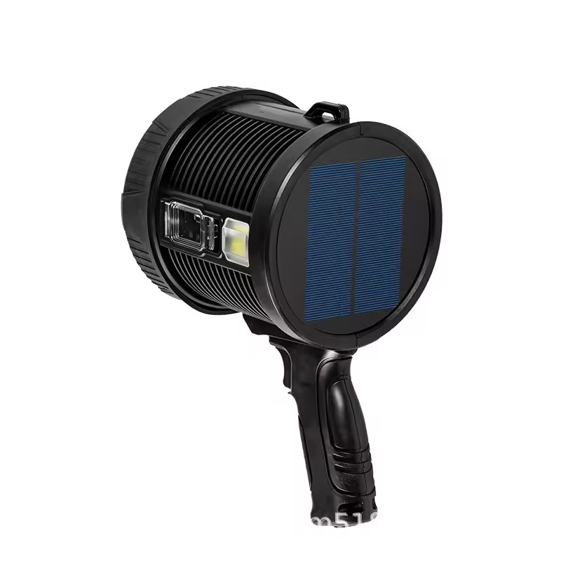 Đèn pin cầm tay tìm kiếm cứu nạn Terino WP-470 (chống nước, sạc điện và sạc năng lượng mặt trời) - Hàng chính hãng