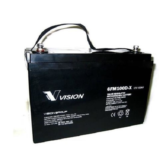 Ắc quy Vision 6FM100D-X 12V-100Ah