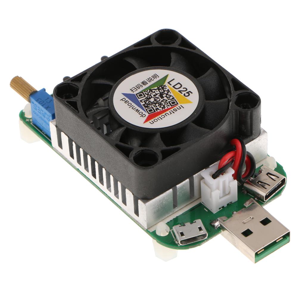 Kiểm Tra Giao Diện điện Tử Tải điện Trở USB Kiểm Tra Xả Pin LD25