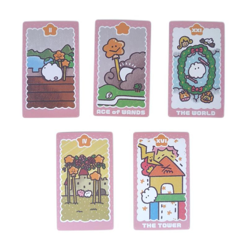 [Size Gốc] Bộ bài MokmokChan  Tarot 78 lá bài 7x12 Cm tặng đá thanh tẩy