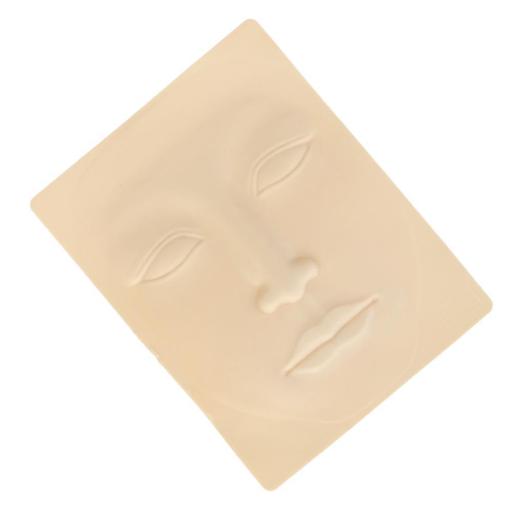 Pro 3D Practice Skin Brow Lips Microblading Silicone Training Skin 19x14cm