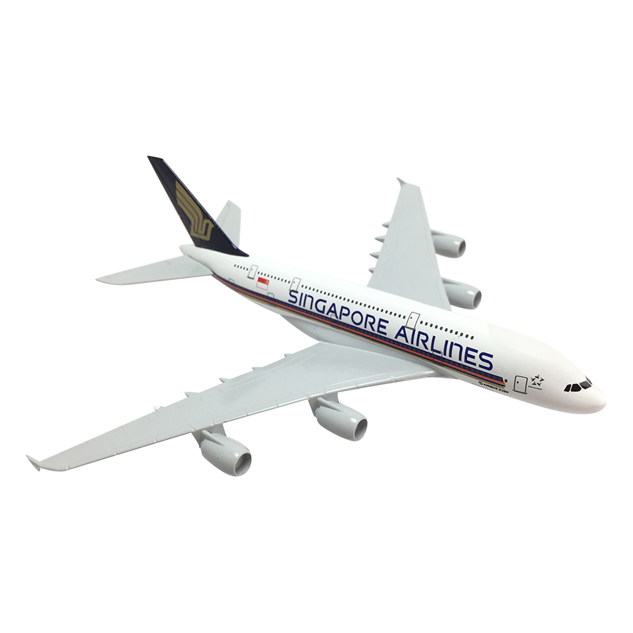 Mô Hình Máy Bay Trưng Bày Airbus A380 Singapore Airlines Everfly SG20 (20cm)