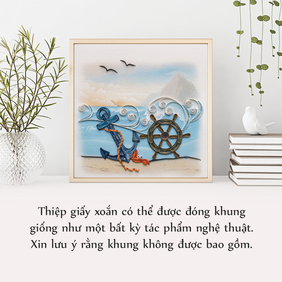 Thiệp Giấy Xoắn Biển - CNS1510