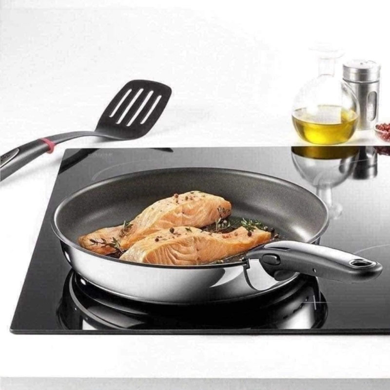 Set 2 Chảo Chống Dính TEFAL Ingenio, Cán Rời, Size 22/26cm, Chất Liệu Thép Không Gỉ, Dẫn Nhiệt Tốt, Made In France