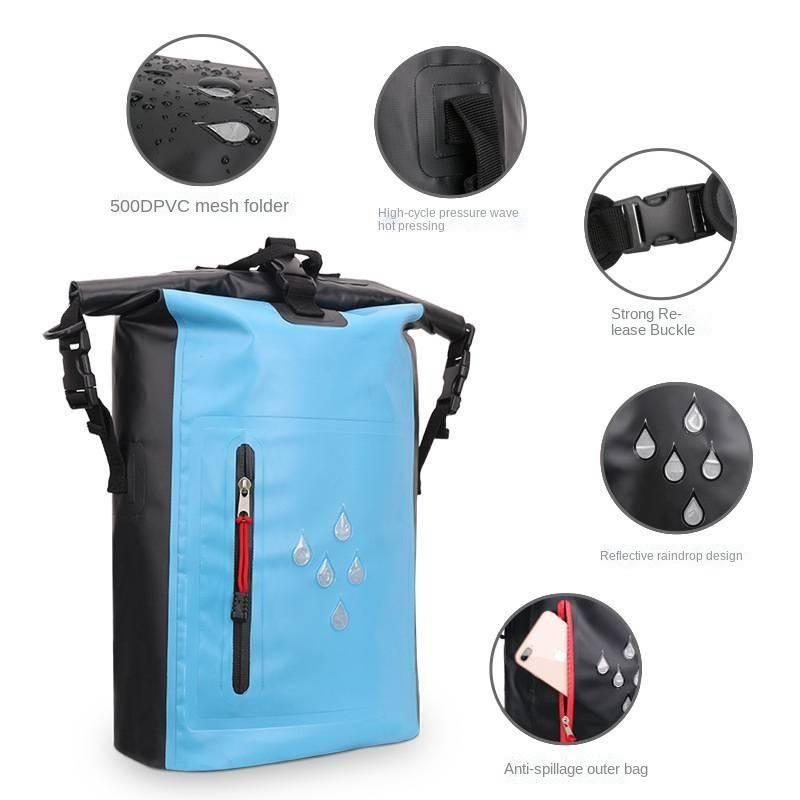 Túi PVC 500C Chống Thấm Nước IP65 Phản Quang Ba Cấp Độ Có Khóa Cài Phù Hợp Cho Hoạt Động Ngoài Trời