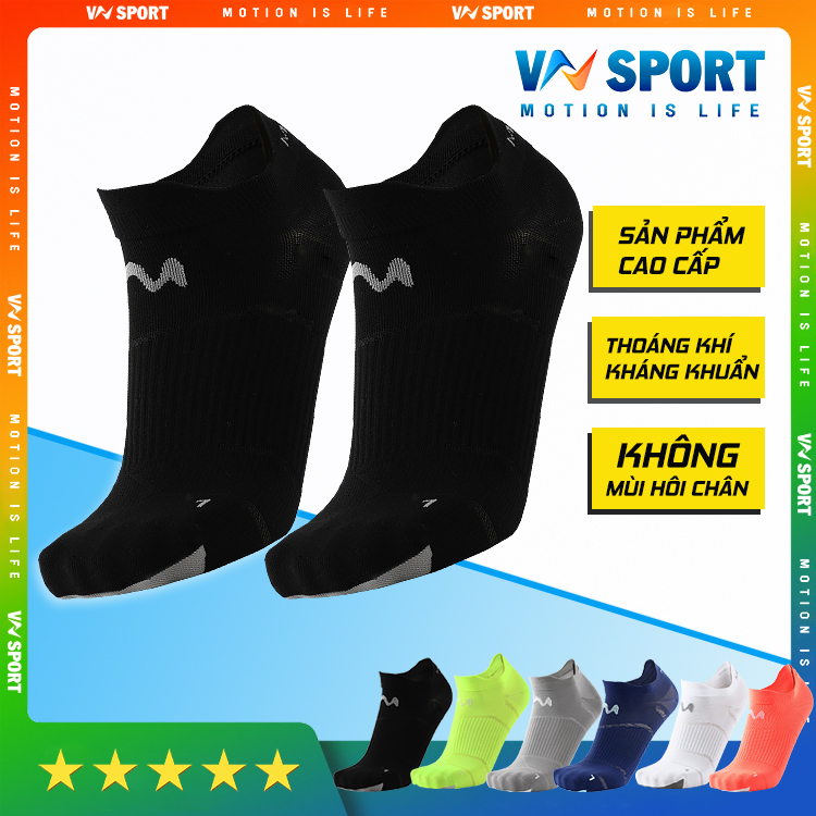 Tất Vớ Cổ Ngắn Cao Cấp Thoáng Khí VNSPORT - VNS010 (1 Đôi) | Tất Cho Thể Thao Phù Hợp Cho Cả Nam Nữ