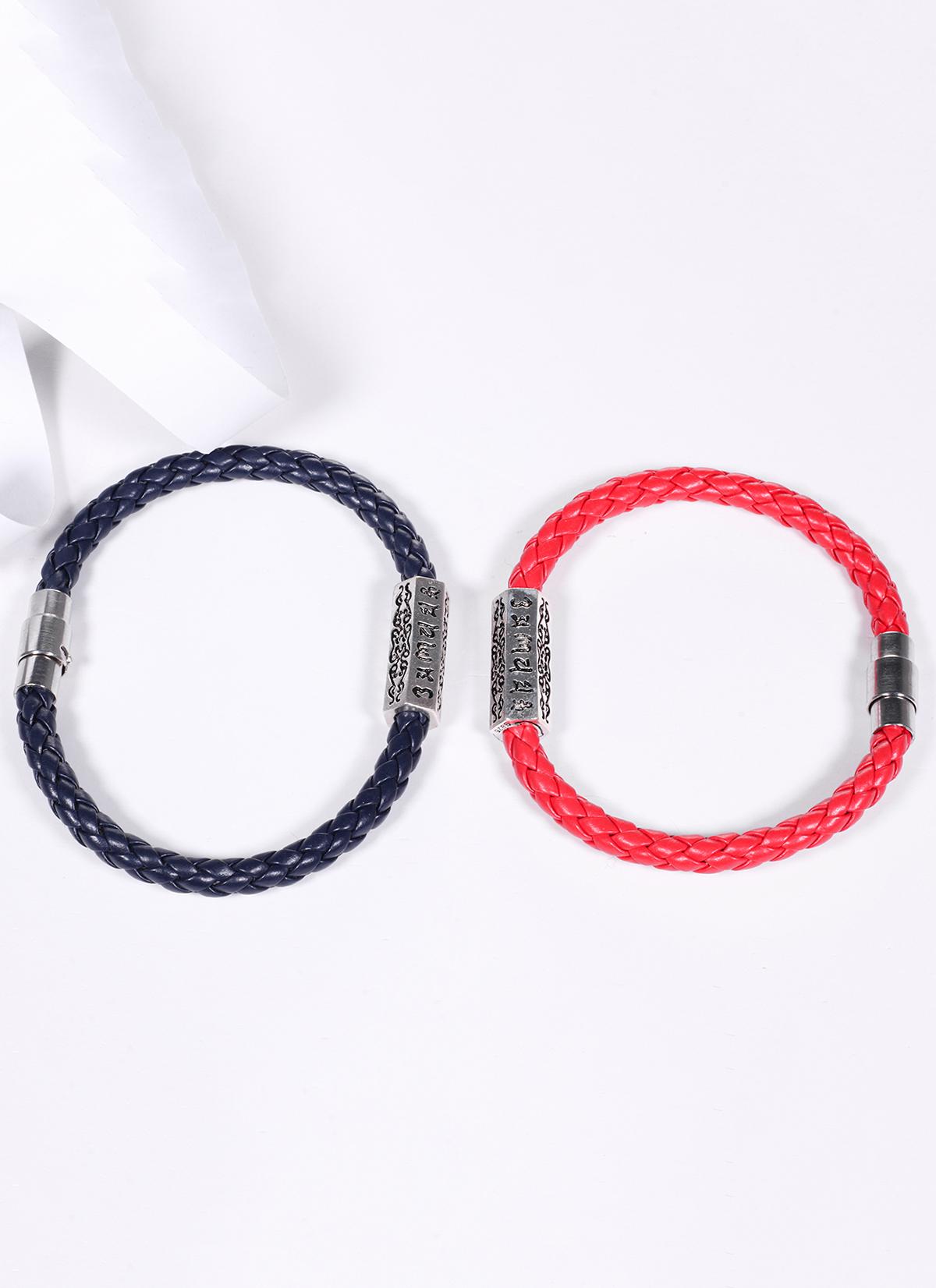 Combo 2 vòng dây da mix charm bạc thái - Ngọc Quý Gemstones