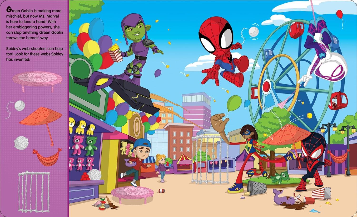 Sách ngoại văn: First Look And Find &amp; Stickers Marvel Spidey