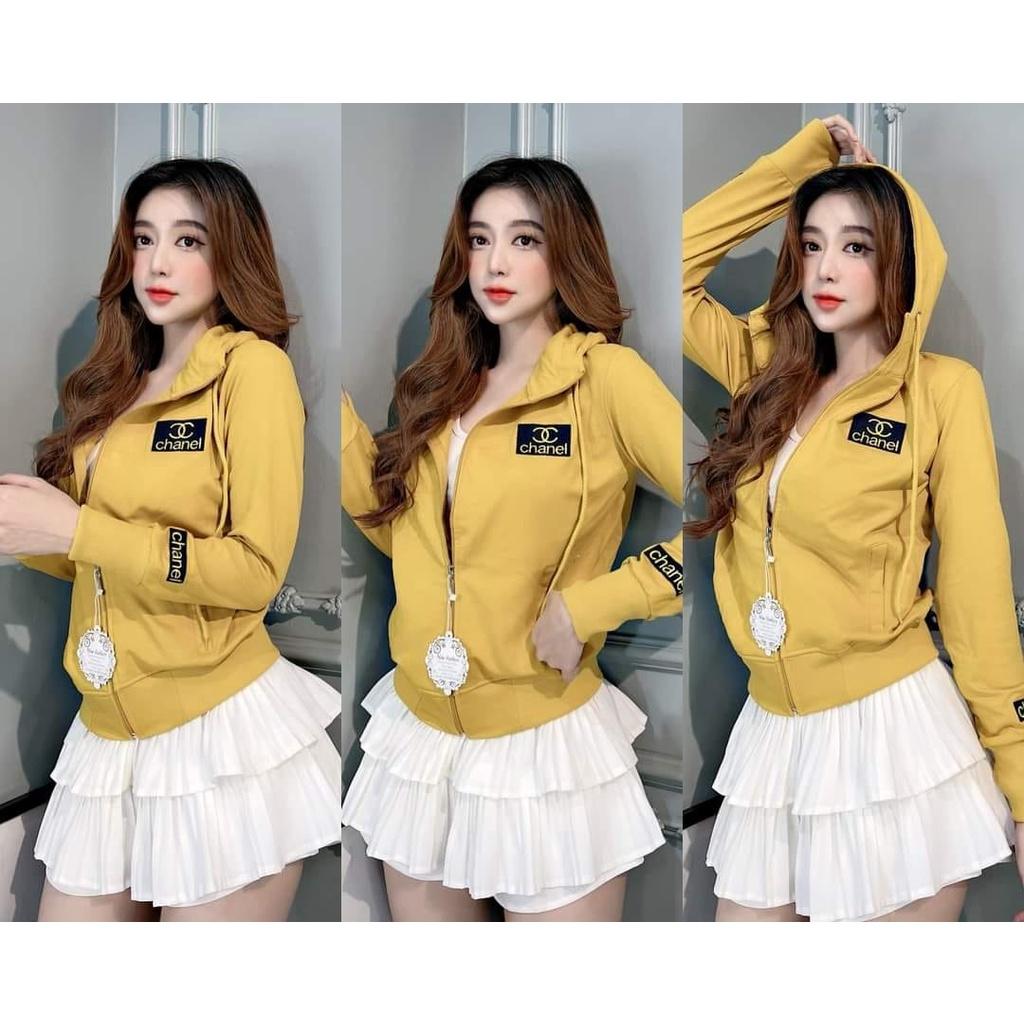 [LZ] Áo khoát nữ chống nắng logo thêu nhiều màu lựa chọn chuẩn shop-A2033 - Xanh