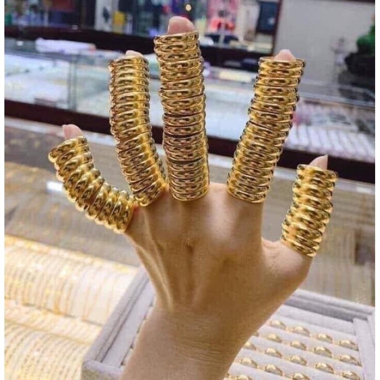 ̂̃ trơn 2 chỉ mạ vàng 24k có khắc mộc 9999