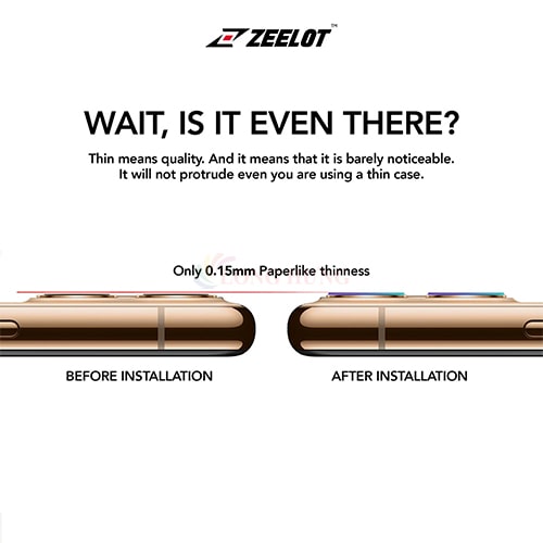 Dán Camera cường lực Zeelot iP 11/11 Pro/11 Pro Max - Hàng chính hãng