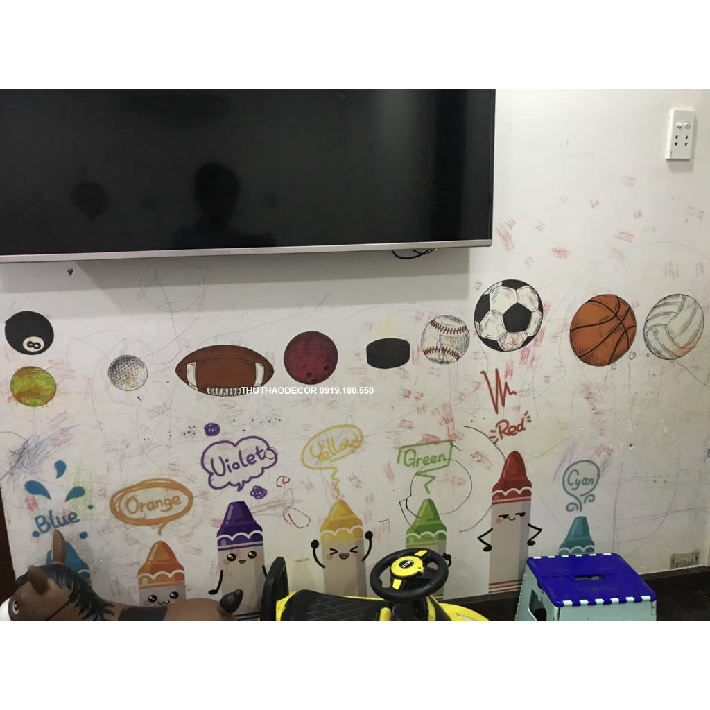 Decal dán tường BỘ SƯU TẬP BÓNG