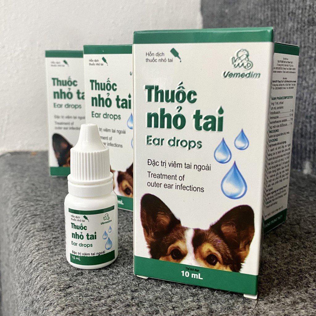 Thuốc nhỏ tai Vemedim - Phòng và điều trị các bệnh về tai cho thú cưng, thuốc cho chó, thuốc cho mèo