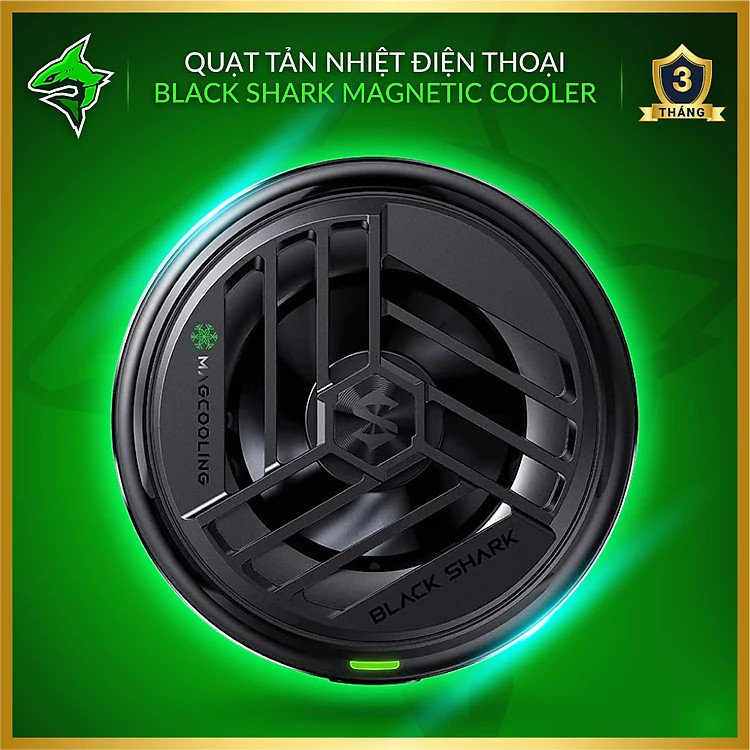 Vinetteam quạt tản nhiệt điện thoại Black Shark Magnetic Cooler phiên bản từ tính lực hút 15N giảm nhiệt lên tới 23℃ - hàng nhập khẩu