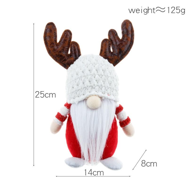Búp Bê Nhồi Bông Hình Ông Già Noel Dễ Thương Trang Trí Cây Thông Giáng Sinh