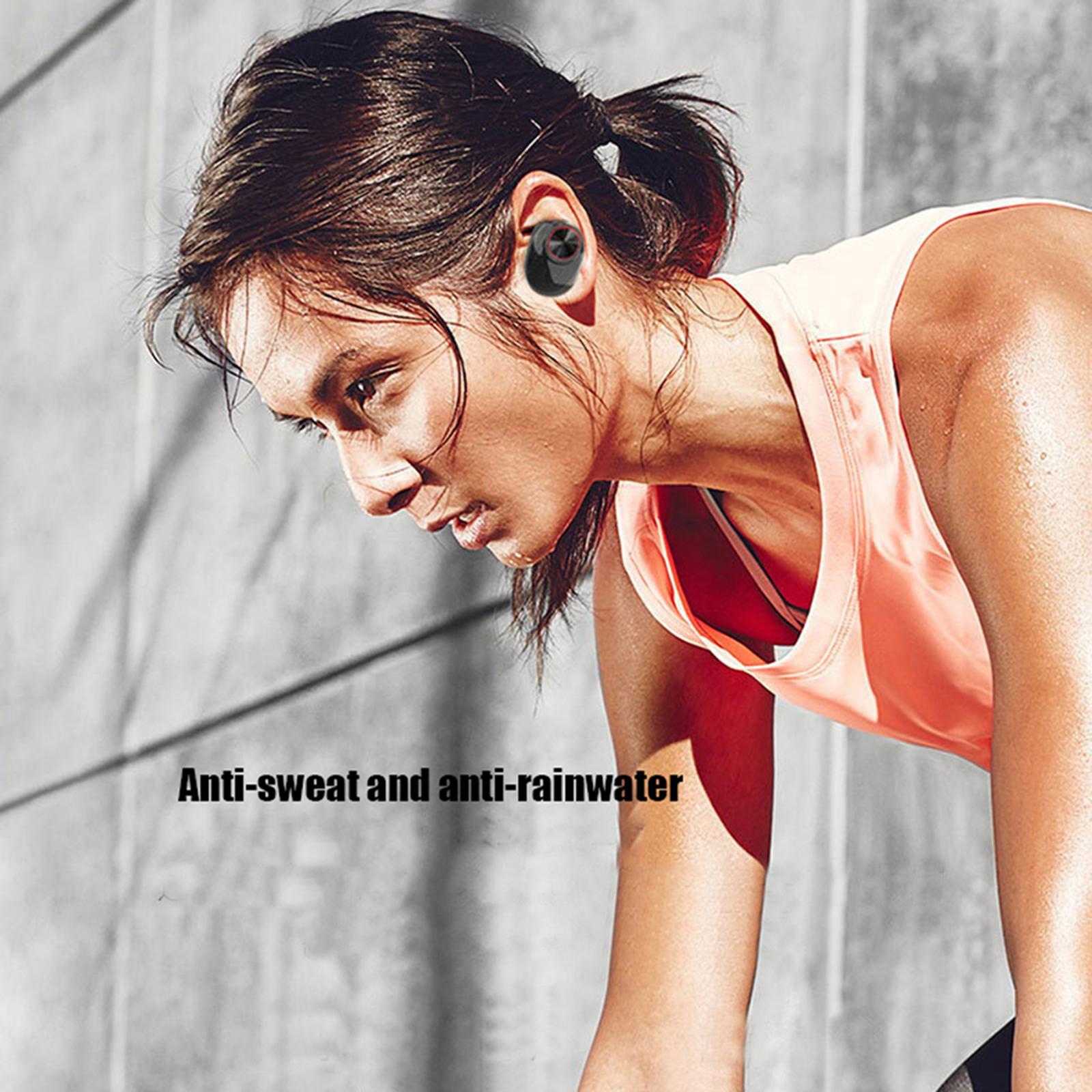Stereo Bluetooth TWS Earphone Earbuds Sweat Proof with Mic for IOS Android Outdoor Running