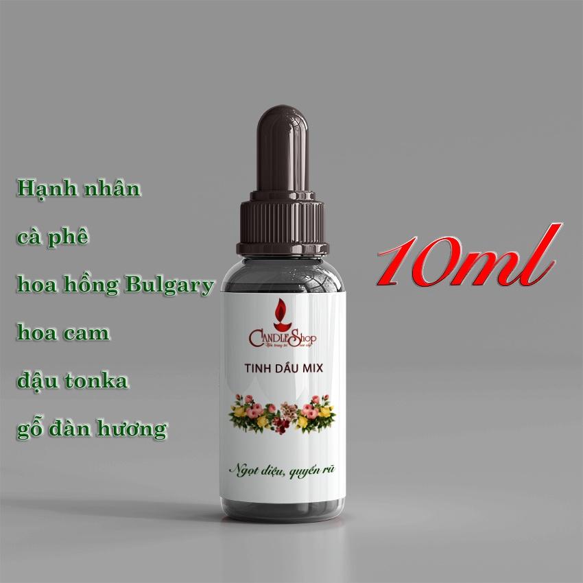 Tinh dầu mix nhiều mùi hương, thơm nhẹ nhàng quyến rũ, tinh chất dầu thơm thiên nhiên mix sẵn candle shop
