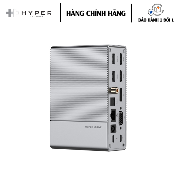 CỔNG CHUYỂN HYPERDRIVE GEN2 18-IN-1 FOR MACBOOK, IPAD PRO 2018-2020, PC &amp; DEVICES (G218) - Hàng Chính Hãng